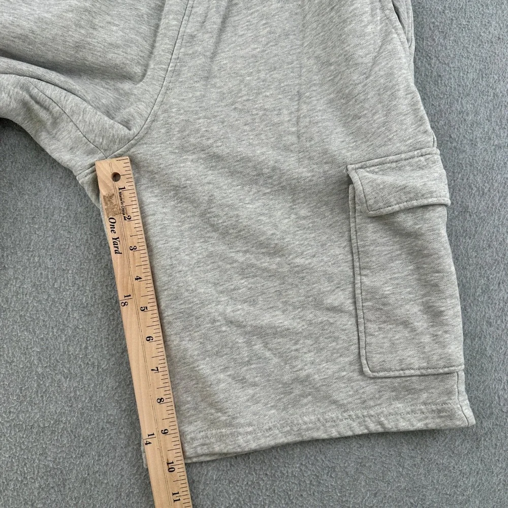 H&M Cargo Shorts Boys Size 16 Grey Sweatshorts Drawstring Casual Comfort